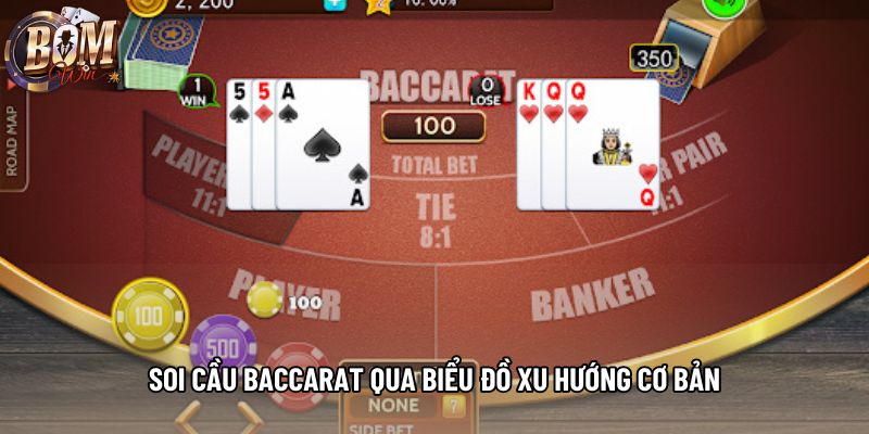 Soi cầu baccarat qua biểu đồ xu hướng cơ bản